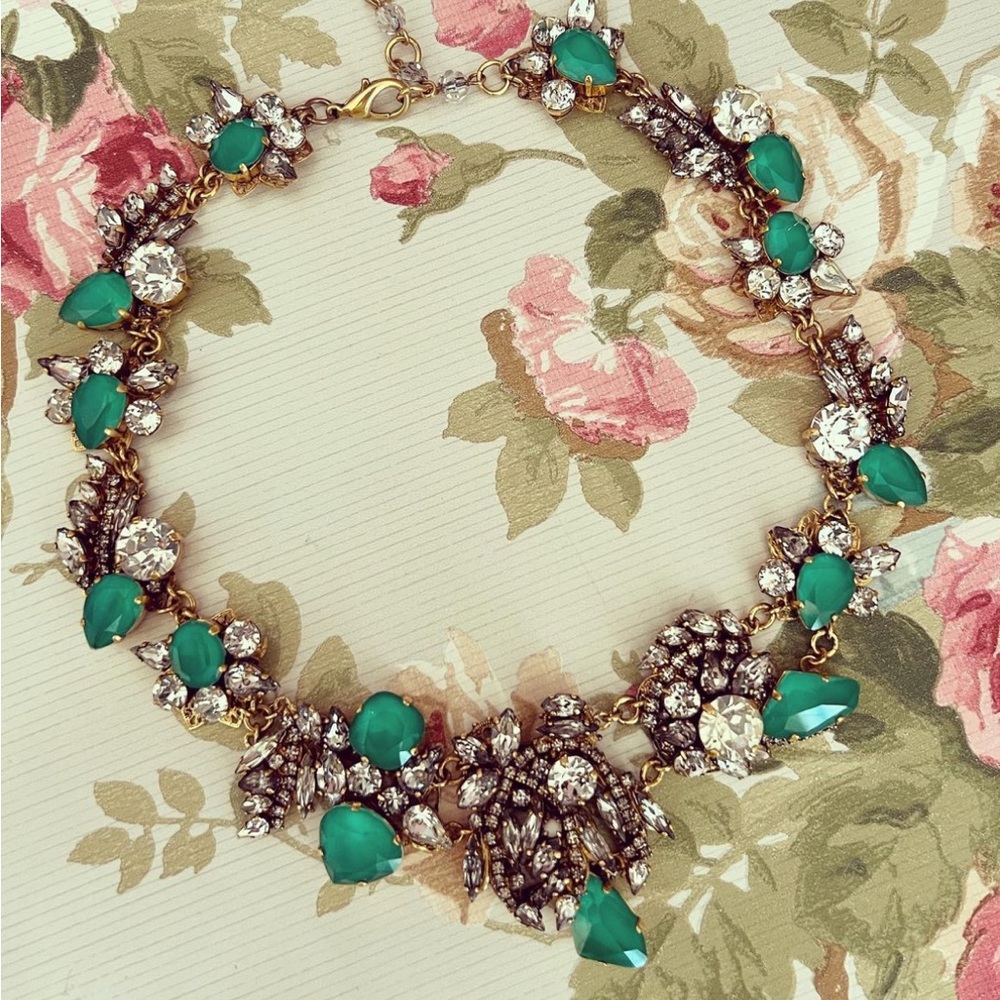 Erickson Beamon “emerald wedding” necklace